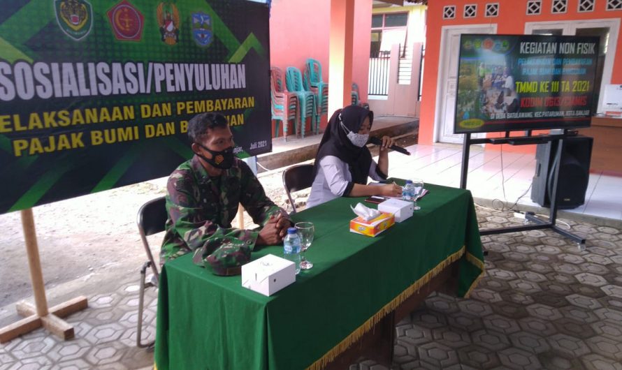 Penyuluhan PBB Di Gelar Di Lokasi TMMD Kodim Ciamis