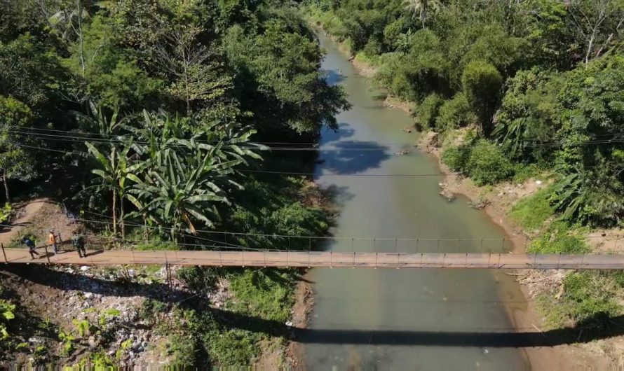 Hampir Selesai Jembatan Gantung, TMMD ke 111 Kodim Ciamis