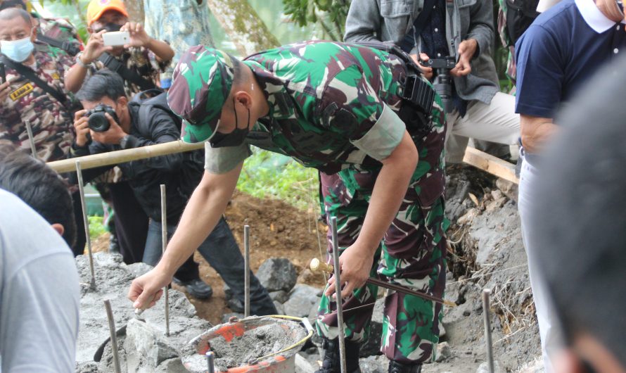 Peletakan batu pertama pembangunan Jembatan Simpay Asih Cijulang