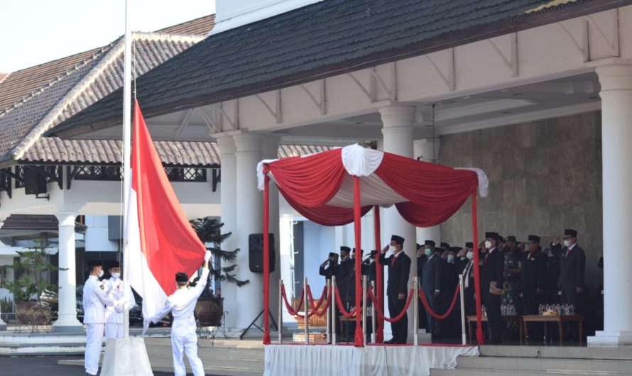 Dandim Ciamis Bersama Unsur Forkopimda Ikuti Upacara Harkitnas ke -114 Tahun 2022 Kabupaten Ciamis