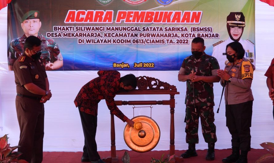 Program Bakti Siliwangi Manunggal Satata Sariksa (BSMSS) Kodim 0613/Ciamis Tahun 2022 resmi dibuka