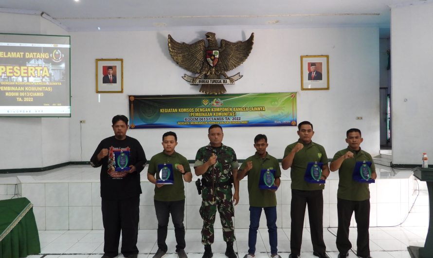 Kodim Ciamis Gelar Komunikasi Sosial (Komsos) dengan Komponen Bangsa