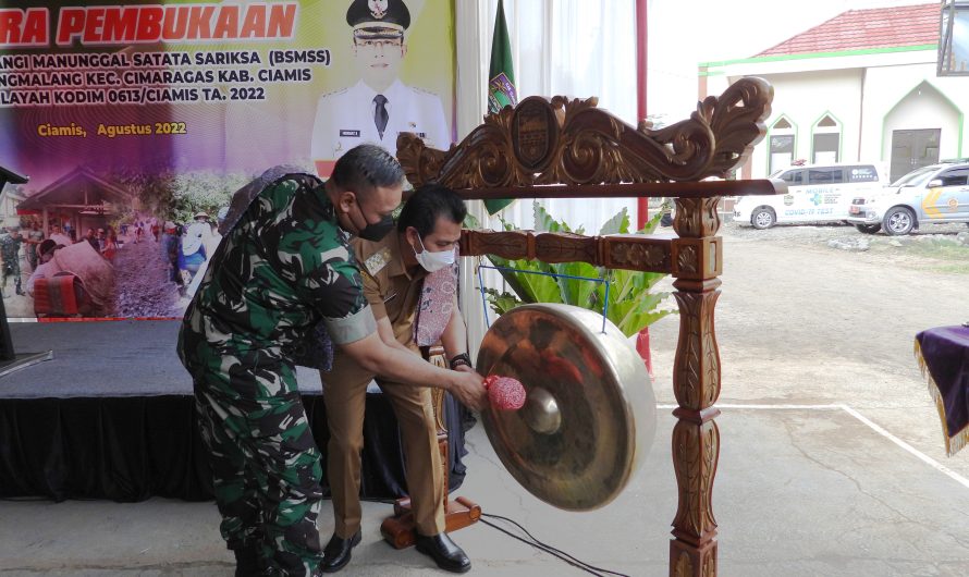 Program BSMSS Kodim 0613 Ciamis di Desa Bojongmalang Resmi dibuka
