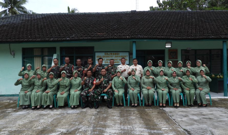 Dandim bersama Ketua Persit Kck Cab XXIV Ciamis Lakukan Kunker di Koramil Wilayah Pangandaran