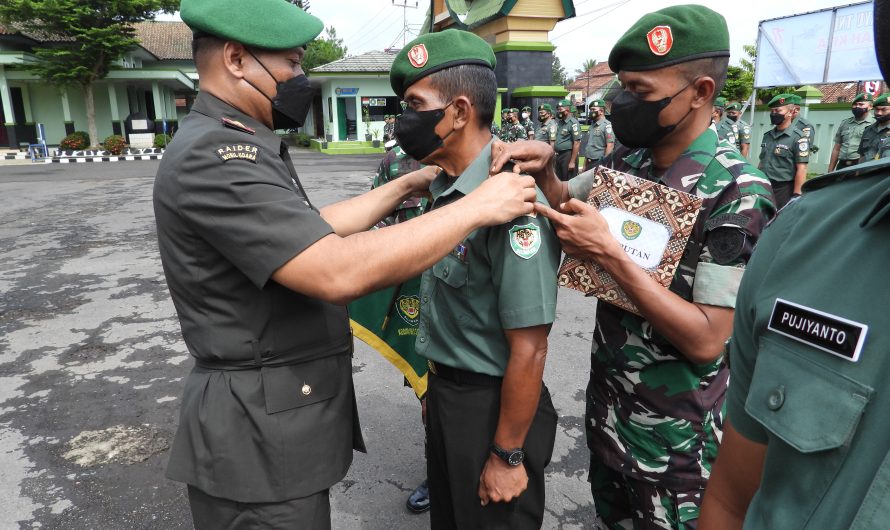 Dandim 0613 Ciamis Pimpin Upacara Kenaikan Pangkat Periode (1-10-2022)