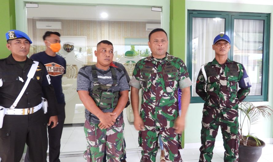 Anggota Provost dan Unit Intel Kodim 0613/Ciamis Amankan Warga Yang Mengaku Anggota TNI