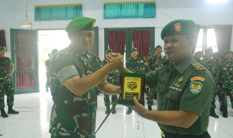 Dandim 0613/Ciamis Pimpin Upacara Pelepasan Danramil 1325/Langensari