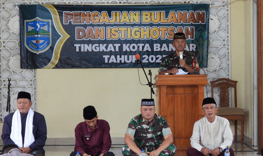 Serma Sigit Berikan Tausiyah Pengajian Bulanan dan Istighotsah Tingkat Kota Banjar