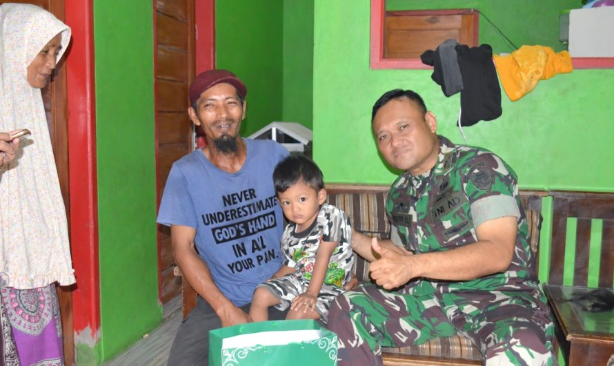 Sambangi Anak Asuh Dandim Ciamis Berikan Bantuan Makanan Nutrisi Tinggi