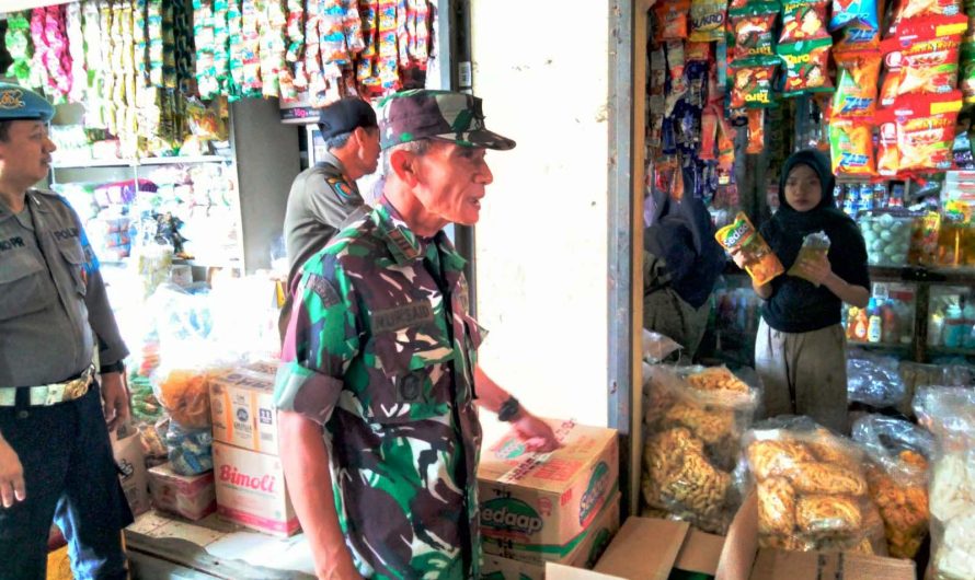 Koramil 1309/Panawangan bersama Forkopimcan Sidak Pasar Tradisional