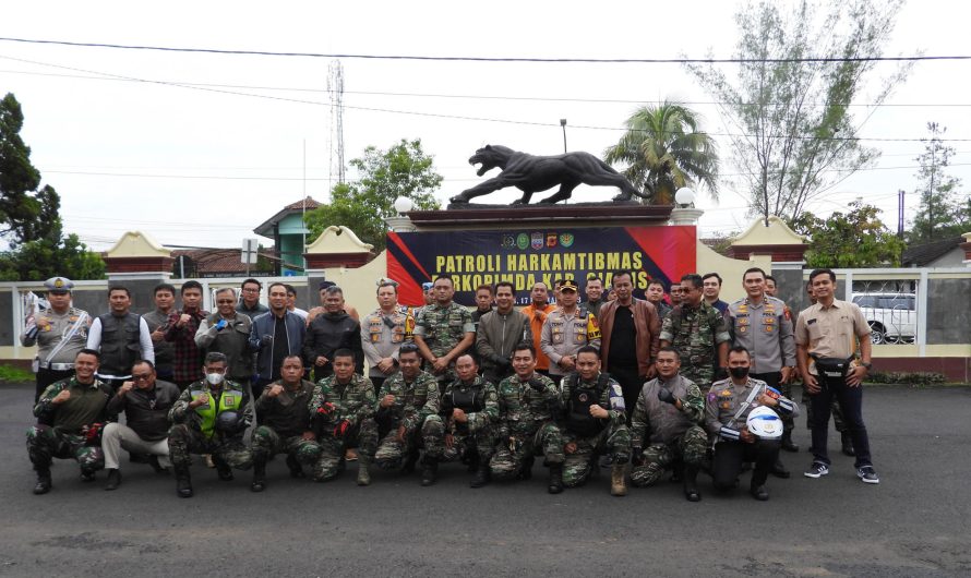 Kodim 0613 bersama unsur Forkopimda Kabupaten Ciamis laksanakan patroli kewilayahan ke daerah bagian utara Kabupaten Ciamis