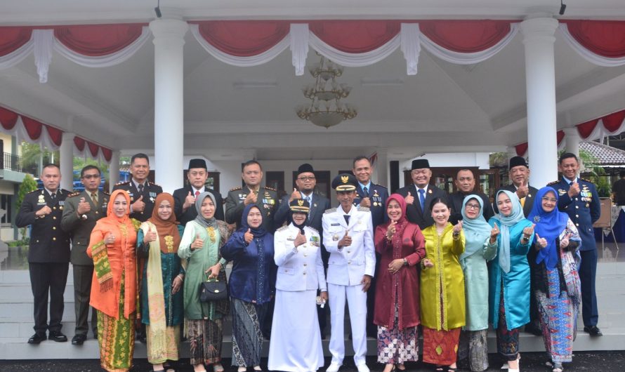 Dandim Ciamis bersama jajaran Forkopimda Kota Banjar, hadiri Upacara Peringatan Hari Ulang Tahun Kota Banjar keÂ  20