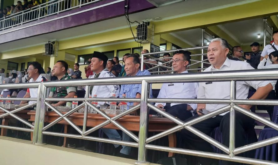 Dandim Bersama Bupati Ciamis Saksikan Final Liga Pelajar Tut Wuri Handayani Cup 16 Tahun 2023