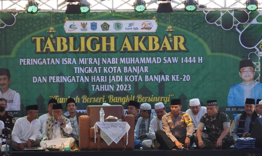 Dandim Ciamis Hadiri Tabligh Akbar Peringatan Isra Miâ€™raj Nabi Muhammad SAW 1444 H Tingkat kota Banjar