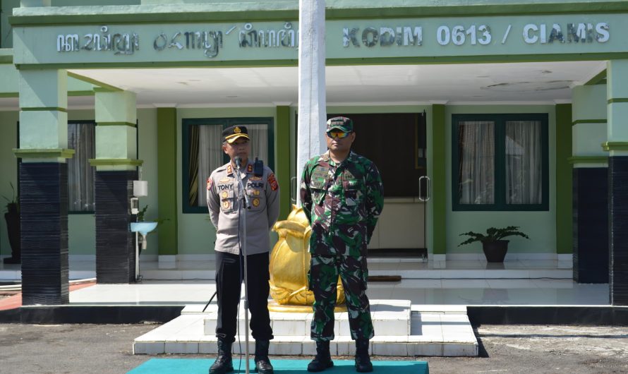 Kodim Bersama Polres Ciamis Gelar Latihan PHH