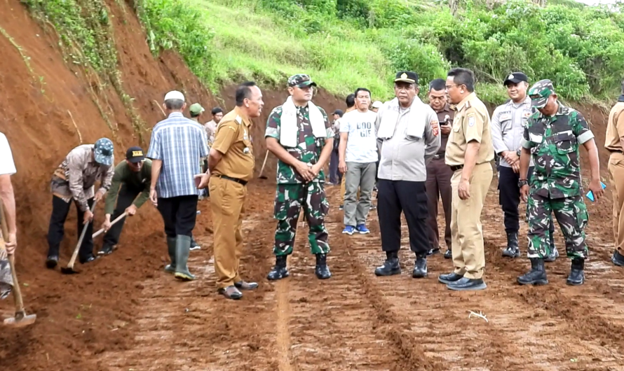 Kodim 0613/Ciamis gelar karya bakti TNI Satkowil Semester I Tahun 2023,diBuanamekar