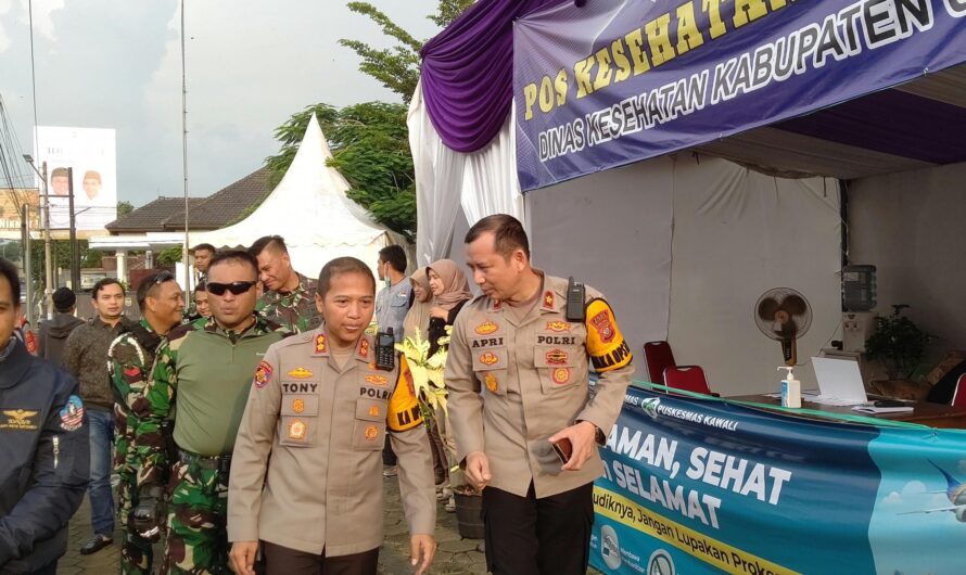 Dandim Ciamis bersama Forkopimda Ciamis Tinjau Pos Pam Lebaran 2023