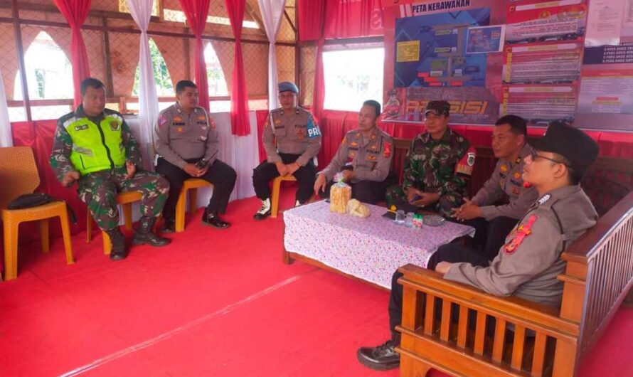 Babinsa 1304 Cihaurbeuti Pengamanan Mudik lebaran 2023