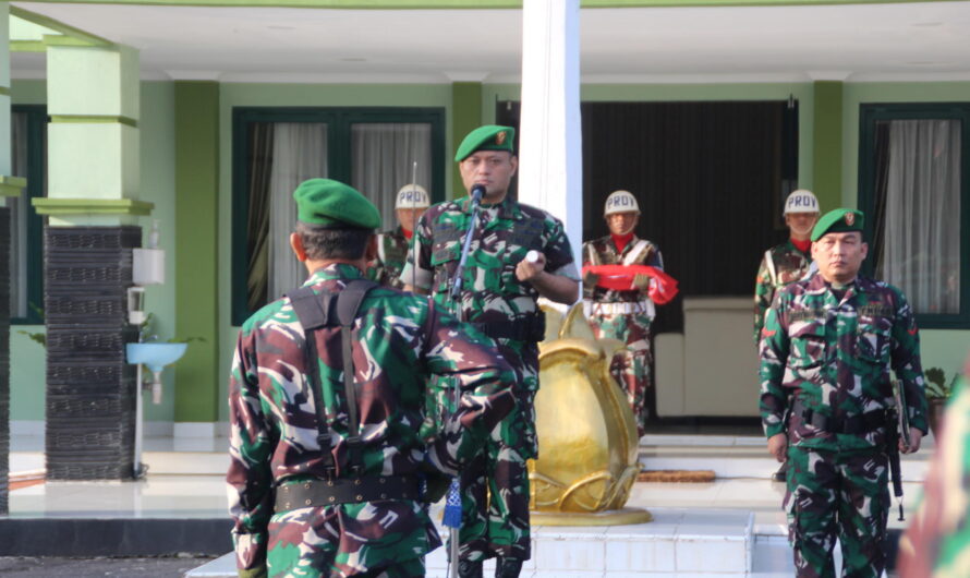 Kodim 0613 Ciamis Gelar Upacara Bendera tanggal 17 April 2023