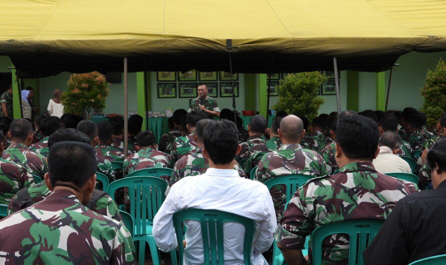Keluarga Besar Kodim 0613 Ciamis Gelar Halal Bihalal