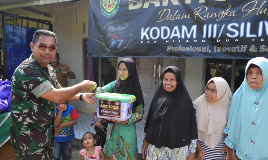 HUT Kodam III/Siliwangi ke-77, Kodim 0613/Ciamis Karya Bakti di Desa Jelat Baregbeg