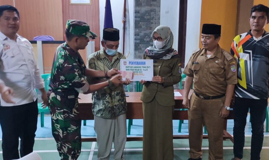 Babinsa Rajadesa Pendampingan penyaluran Bantuan Langsung Tunai Dana Desa (BLT DD)