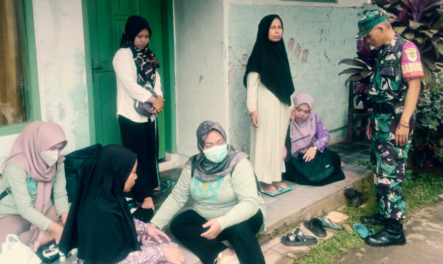 Babinsa Koramil 1311/Rajadesa, Pendampingan Pemeriksaan (PTM) diWilayah Binaan