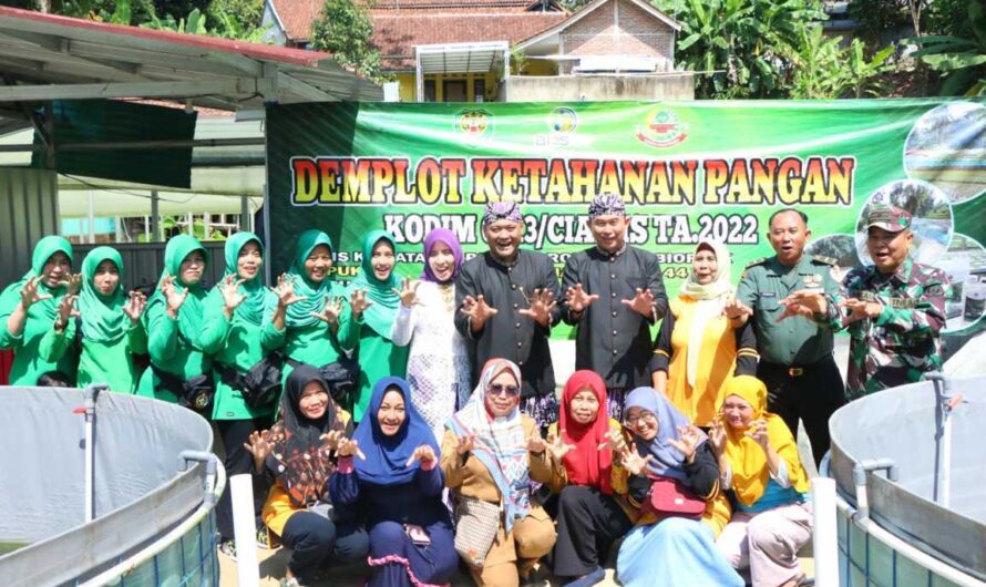 Dandim Dampingi Danrem 062 Tarumanagara Meninjau Demplot Hanpangan Bios 44 Kodim Ciamis