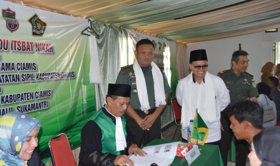 PA Bekerjasama Kodim 0613/Ciamis menggelar Sidang Itsbat Nikah (Pengesahan Nikah)