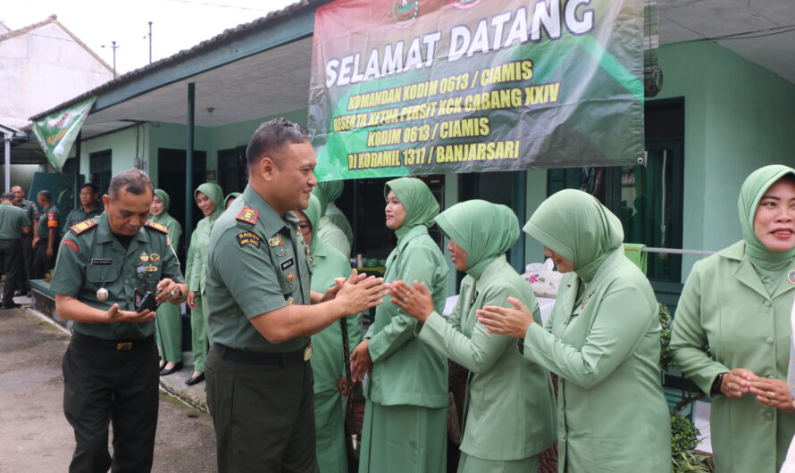 Kunjungan Kerja Dandim 0613 Ciamis ke Korami 1317/Banjarsari dan Koramil 1316/Pamarican
