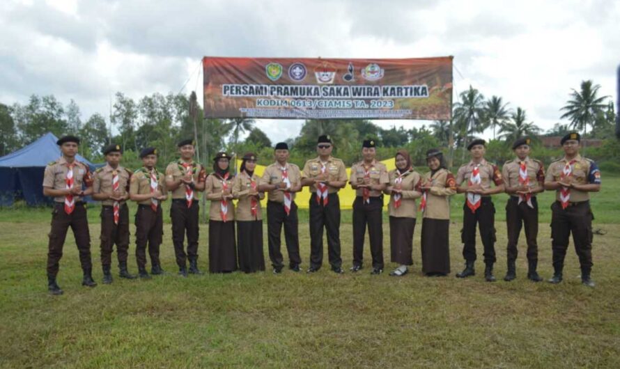 Dandim 0613 Ciamis resmi buka perkemahan Pramuka Saka Wira Kartika