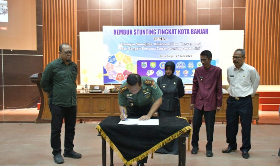 Dandim 0613/Ciamis,hadiri Rembuk Stunting Tingkat Kota Banjar Tahun 2023