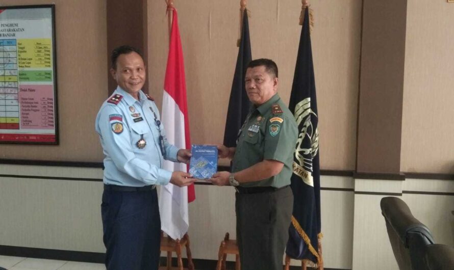 Pererat Silaturahmi Danramil 1318 Langesari Kunjungi Lapas II B Kota Banjar