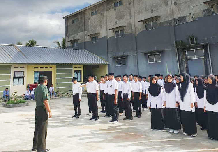 Babinsa Koramil 1301 Ciamis Datangi MadrasahÂ  (MATSAMA) Â eLBAS Ponpes Darul Ma’arifÂ 