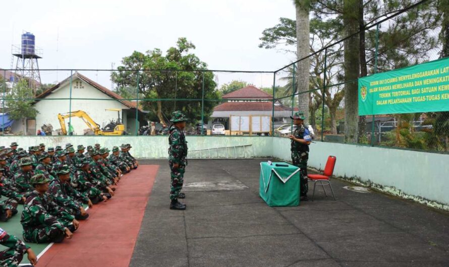 Dandim Ciamis Buka  Latihan Teknis Teritorial Ta.2023