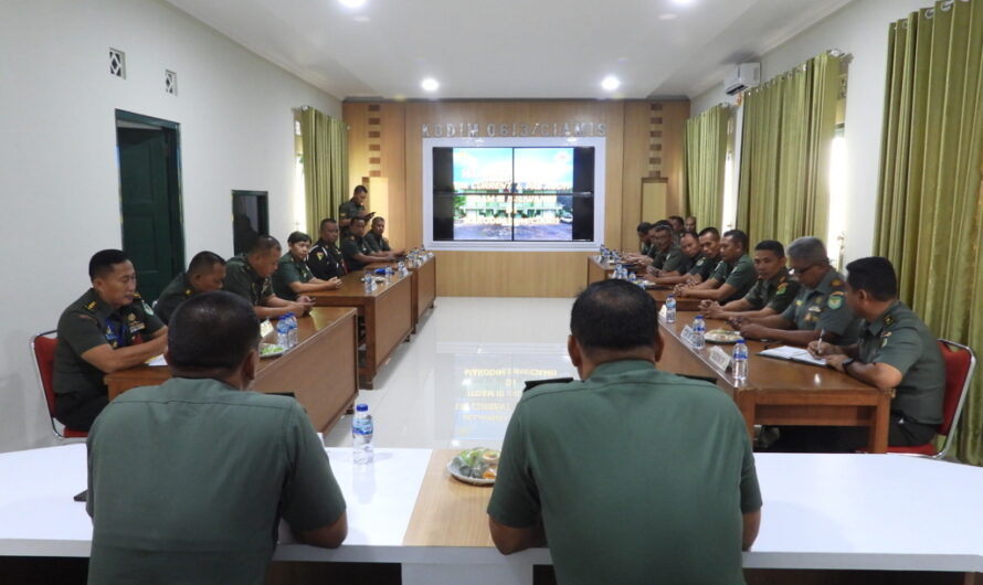 Kodim 0613/Ciamis, Terima Tim Audit ITDAM III/Siliwangi