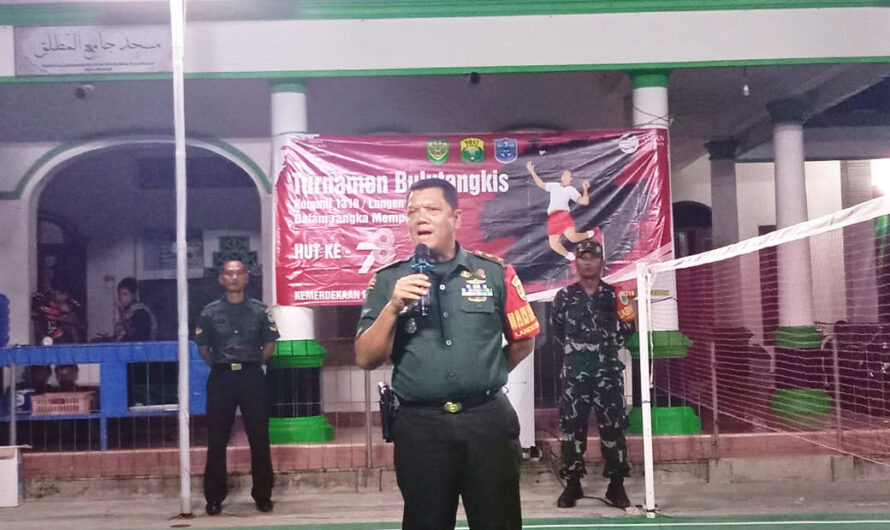 Turnamen Bulutangkis Danramil Cup Resmi di Buka
