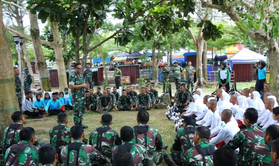 Antusias para calon Paskibraka Sambut kedatangan Dandim di tempat latihan