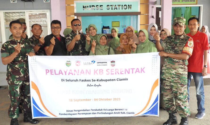 Kodim 0613/Ciamis,gelar pelayanan Kesehatan Reproduksi dan Keluarga Berencana (KB).