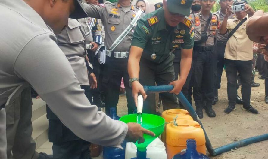 Kodim 0613 Bersama Polres Ciamis, Salurkan bantuan 20.000 Liter air bersih di Kecamatan Cidolog