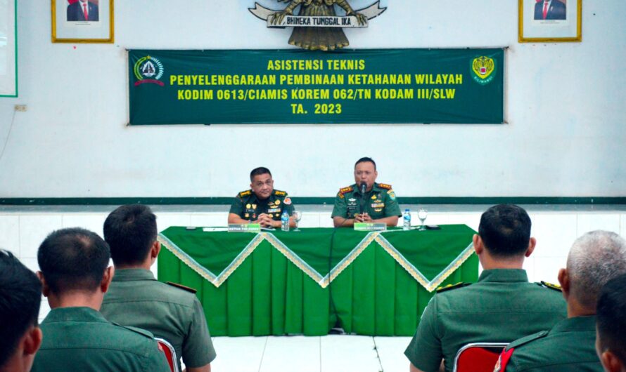 Kodim 0613/Ciamis terima kunjungan kerja dariÂ Tim Asistensi Penyelenggaraan BintahwilÂ dari Pusterad