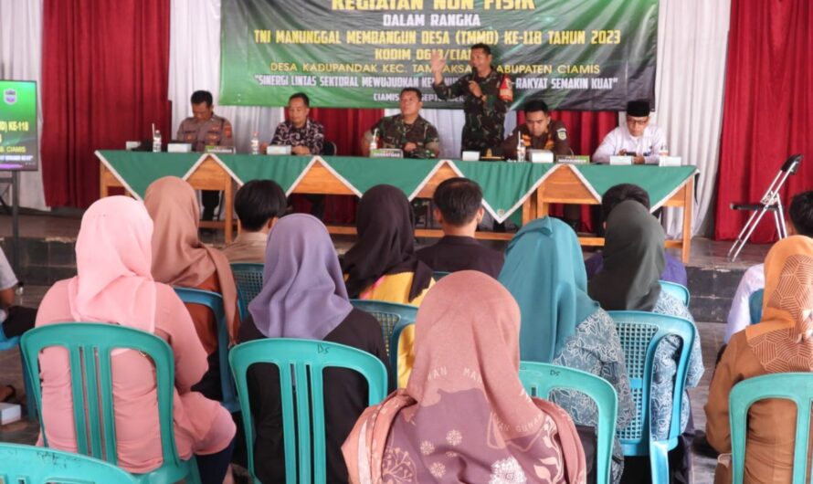 Sasaran Non Fisik TMMD Ke 118 Kodim 0613/Ciamis,Â  Gelar penyuluhan Bela Negara dan Wawasan Kebangsaan