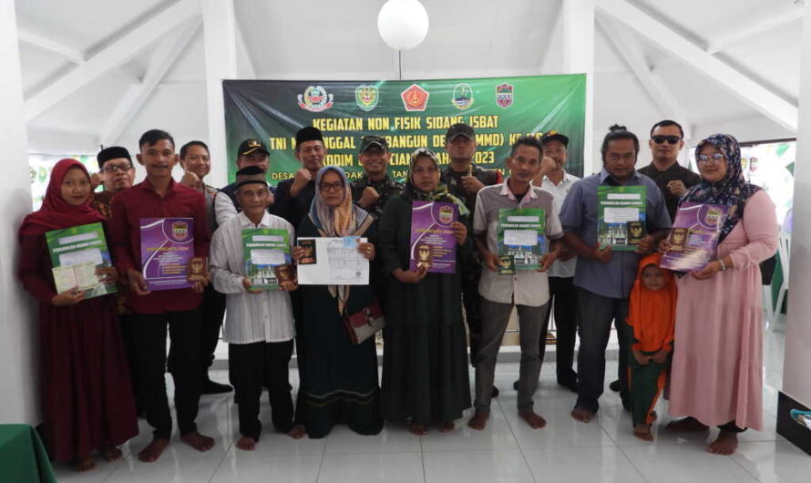 Satgas TMMD 118 Gelar sasaran non Fisik pelayanan sidang terpadu Itsbat Nikah