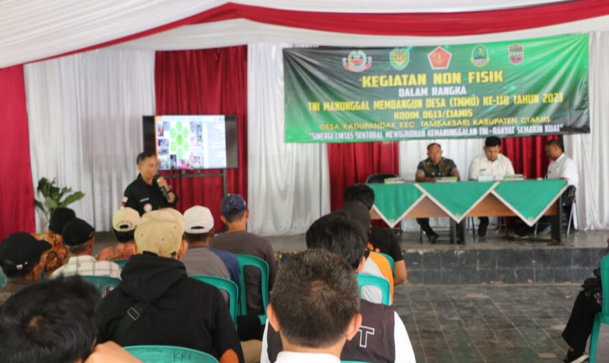 Sasaran Non Fisik Satgas TMMD 118 Kodim 0613/Ciamis,Sasar Penyuluhan Pertanian dan Peternakan