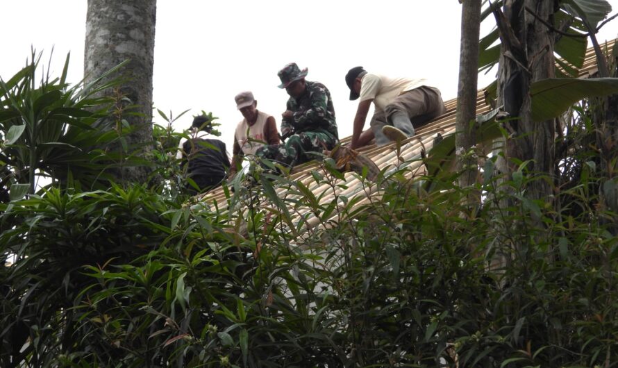 Tak kenal hari libur,Satgas Tmmd 118 Kodim Ciamis kebut Sasaran fisik RUTILAHU