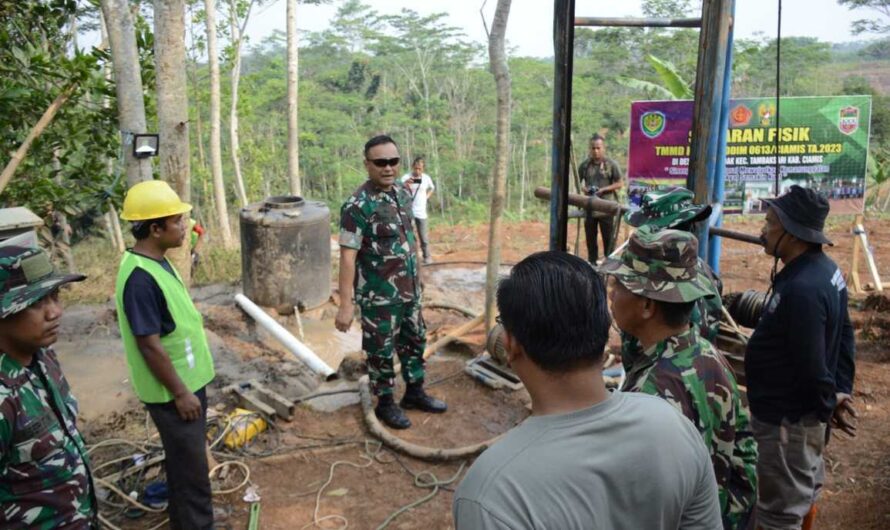 Program Sumur Bor TMMD ke-118 Kodim 0613/Ciamis Siap Aliri Ratusan KK