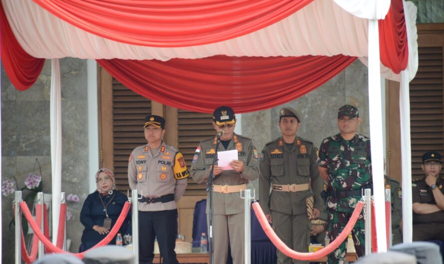 Dandim Bersama Forkopimda Ciamis Lepas Konvoy Ops Mantap Brata, Dalam Rangka Pengamanan Pemilu Tahun 2023-2024
