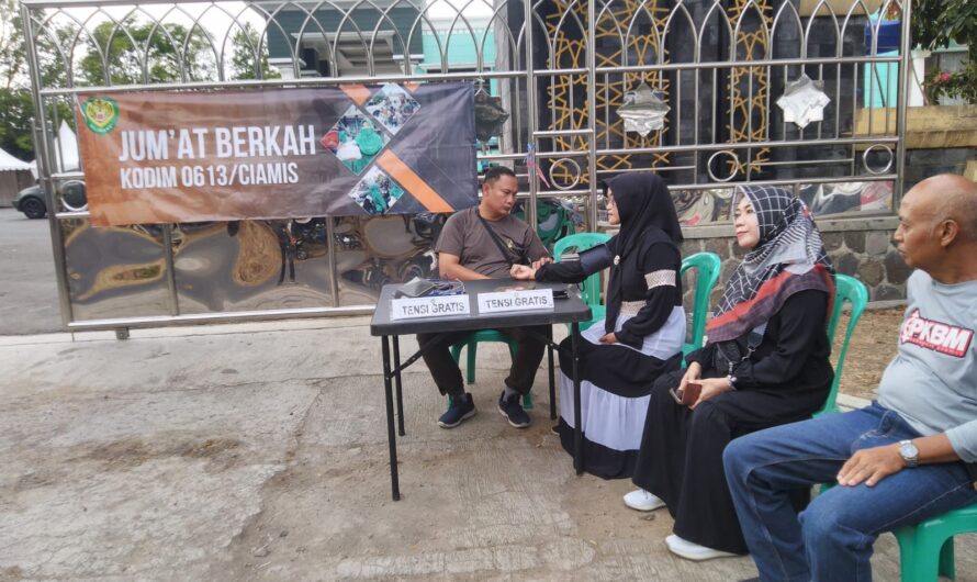 Berbagai kegiatan sosial di gelar Kodim 0613/Ciamis dan jajaran  dalam acara Jumat berkah