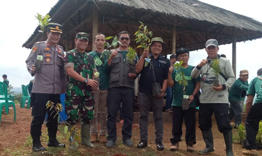 Danramil 1307 Kawali Pimpin penanaman pohon diwilayah binaan