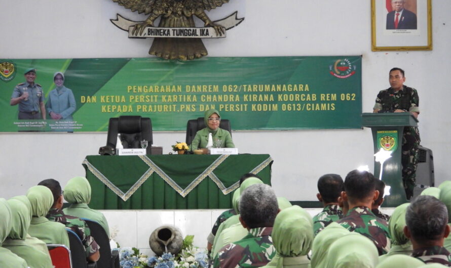 Kunjungan Kerja ke Kodim Ciamis, Danrem 062/Tarumanagara Tekankan Netralitas TNI